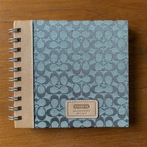 Coach C Logo Blank Notebook | Leather Trim